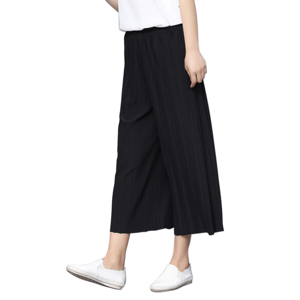 FREESHIP ĐƠN 99K_ Quần Short Voan Ống Rộng Lưng Cao Thời Trang Cho Nữ