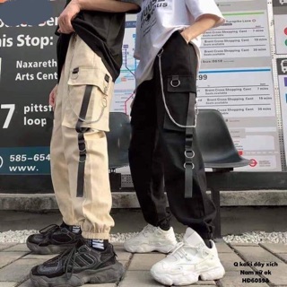 Quần kaki dây xích -HĐ