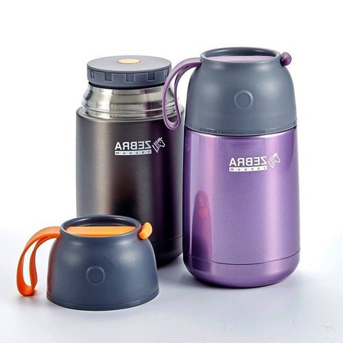 Bình ủ cháo giữ nhiệt Zebra 650ml-123006. Inox 304. Nhập khẩu Thái Lan