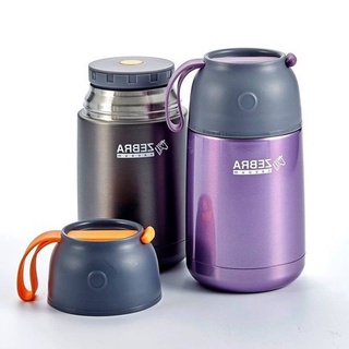 Bình ủ cháo giữ nhiệt Zebra 650ml-123006. Inox 304. Nhập khẩu Thái Lan