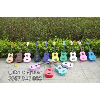 TẶNG CAPO + BỘ DÂY UKU - Đàn Ukulele màu khuyến mãi tháng 6