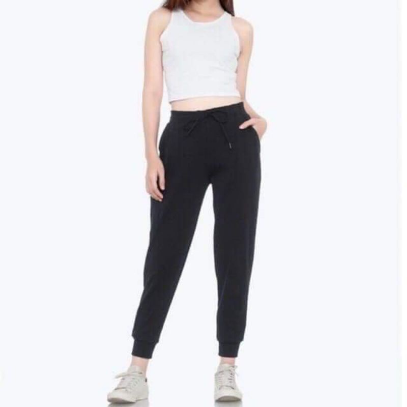 Quần jogger tăm 2 màu đen, xám, chất tăm mịn, dày dặn, đanh quần