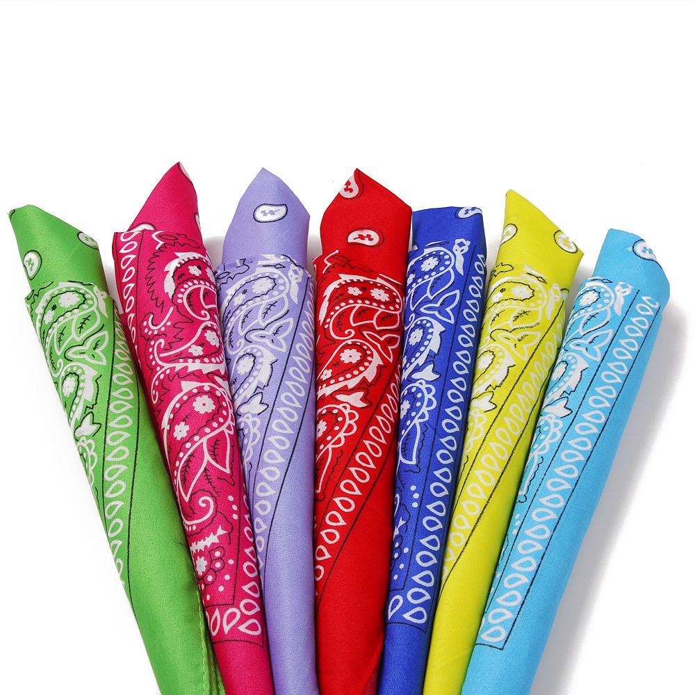 Khăn trùm đầu phong cách Hàn Quốc có in họa tiết kích thước 60x60cm cho nữ