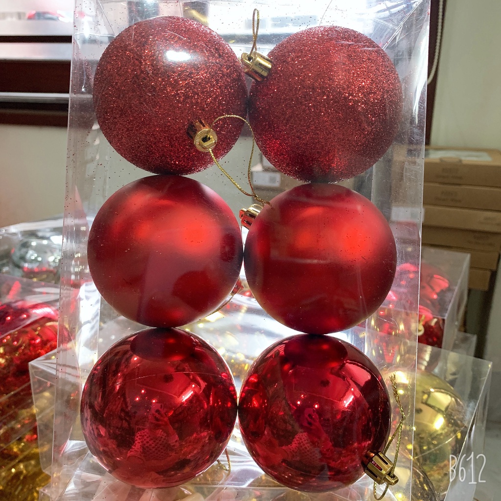 Hộp châu nhũ treo cây thông trang trí Noel