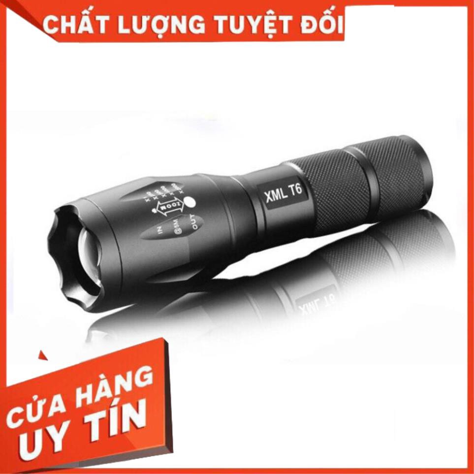 Đèn đêm, Đèn pin siêu sáng XMLT6, với 5 chế độ cực sáng CÓ THỂ sử dụng 3 pin tiểu AAA - An toàn khi sử dụng