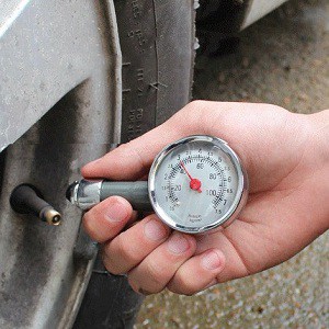 Đồng hồ cơ đo áp suất lốp ô tô xe máy-Có hộp đựng