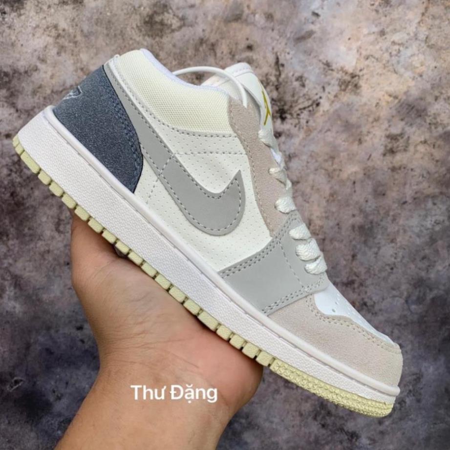 Giày Jordan 1 JD1 Paris xám xanh cổ thấp thể thao sneaker Hot Trend