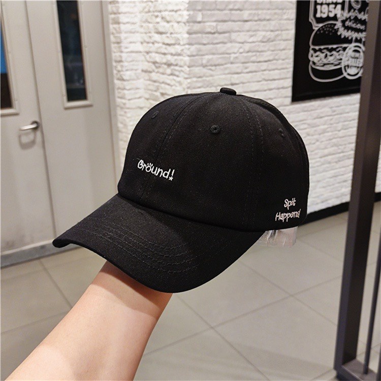 Mũ lưỡi trai Nón kết thêu chữ Ground And Butter phong cách Ulzzang form unisex nam nữ