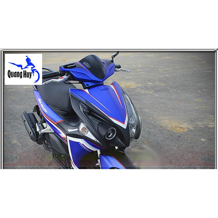 Tem trùm air blade ♦FREESHIP♦ thái xanh trắng, độ team trùm ab thái dán phủ dàn áo xe trắng xanh rẻ đẹp