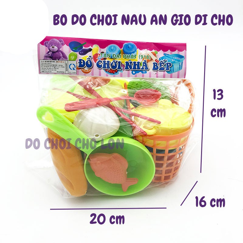 Đồ chơi nấu ăn cho bé gái bánh bao đi chợ bằng nhựa Đại Phát 918