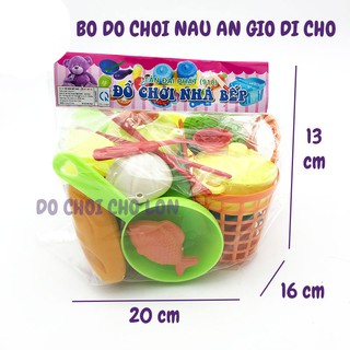 Đồ chơi nấu ăn cho bé gái bánh bao đi chợ bằng nhựa Đại Phát 918