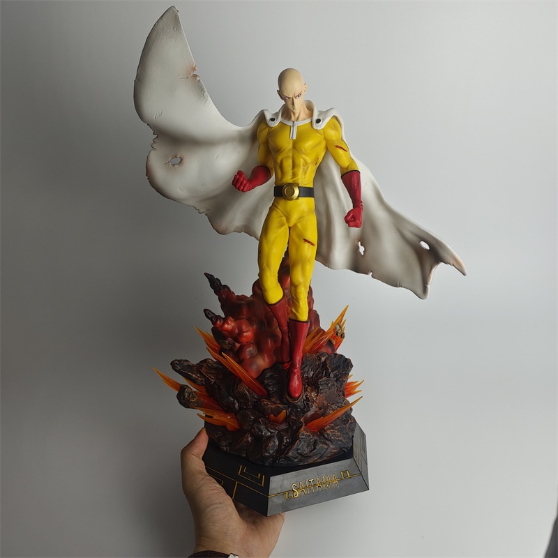 [43cm] Mô hình ONE PUNCH MAN nhân vật tượng Saitama trạng thái chiến đấu có đèn led mô hình cỡ lớn to thánh phồng tôm