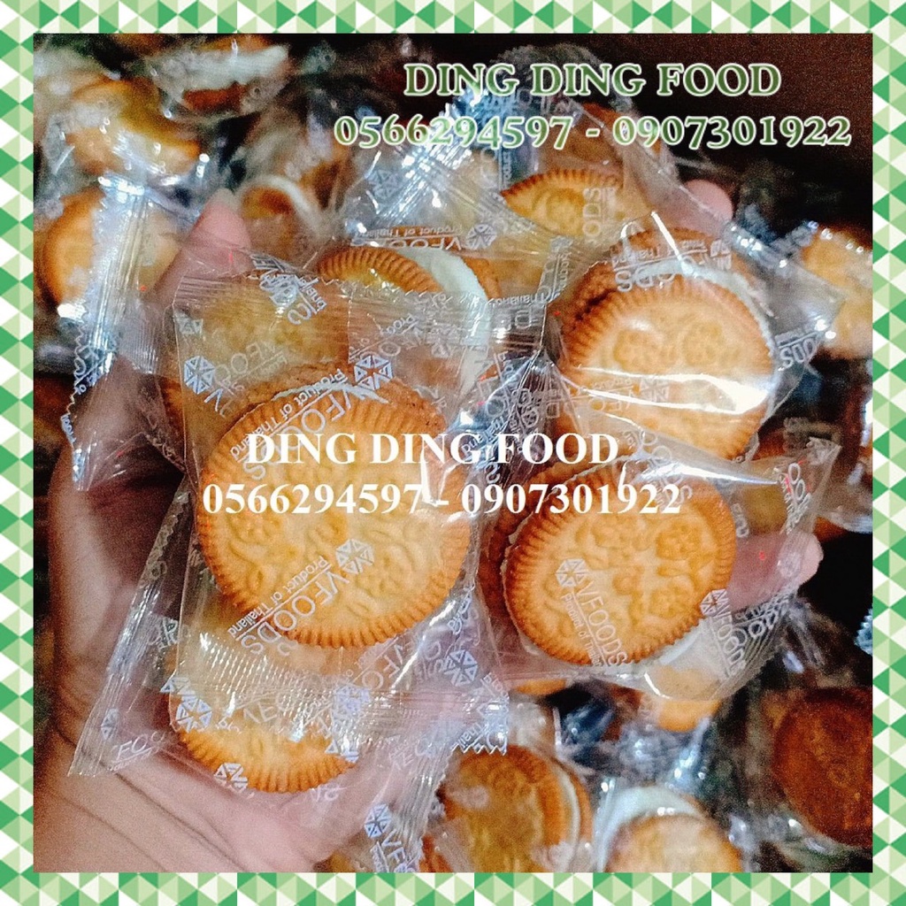 Date 2025 - 300g Bánh Hoa Mai Thái Lan VFOODS, Sầu Riêng, Socola Vani, Cà Phê, Dừa, Hương Dứa, Ăn Vặt, DING DING FOOD