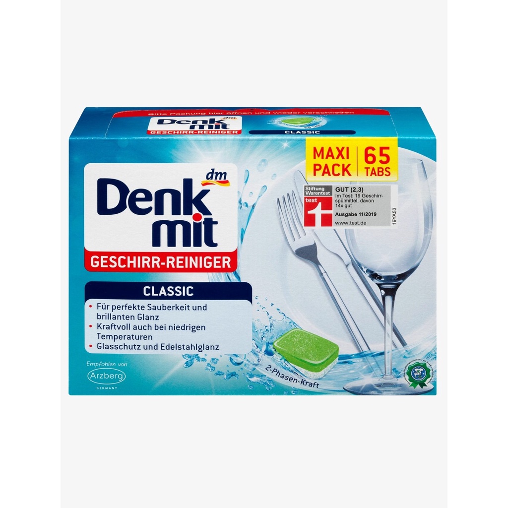 VIÊN RỬA BÁT DENKMIT DÀNH CHO MÁY RỬA CHÉN BÁT (65 viên)