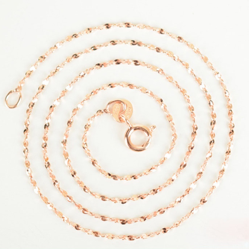 Dây chuyền vàng hồng S925 bạc sterling Vòng cổ Thiết kế khác nhau / Chiều dài mạ 18K Vàng hồng Chuỗi xương đòn Phụ nữ Quà tặng trang sức