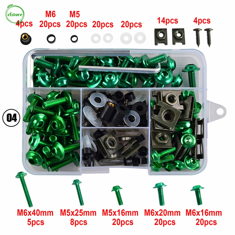 Bộ 177 Ốc Vít Cho Xe Mô Tô Honda Cbr600Rr Cbr900Rr Cbr1000Rr Cbr1100Xx