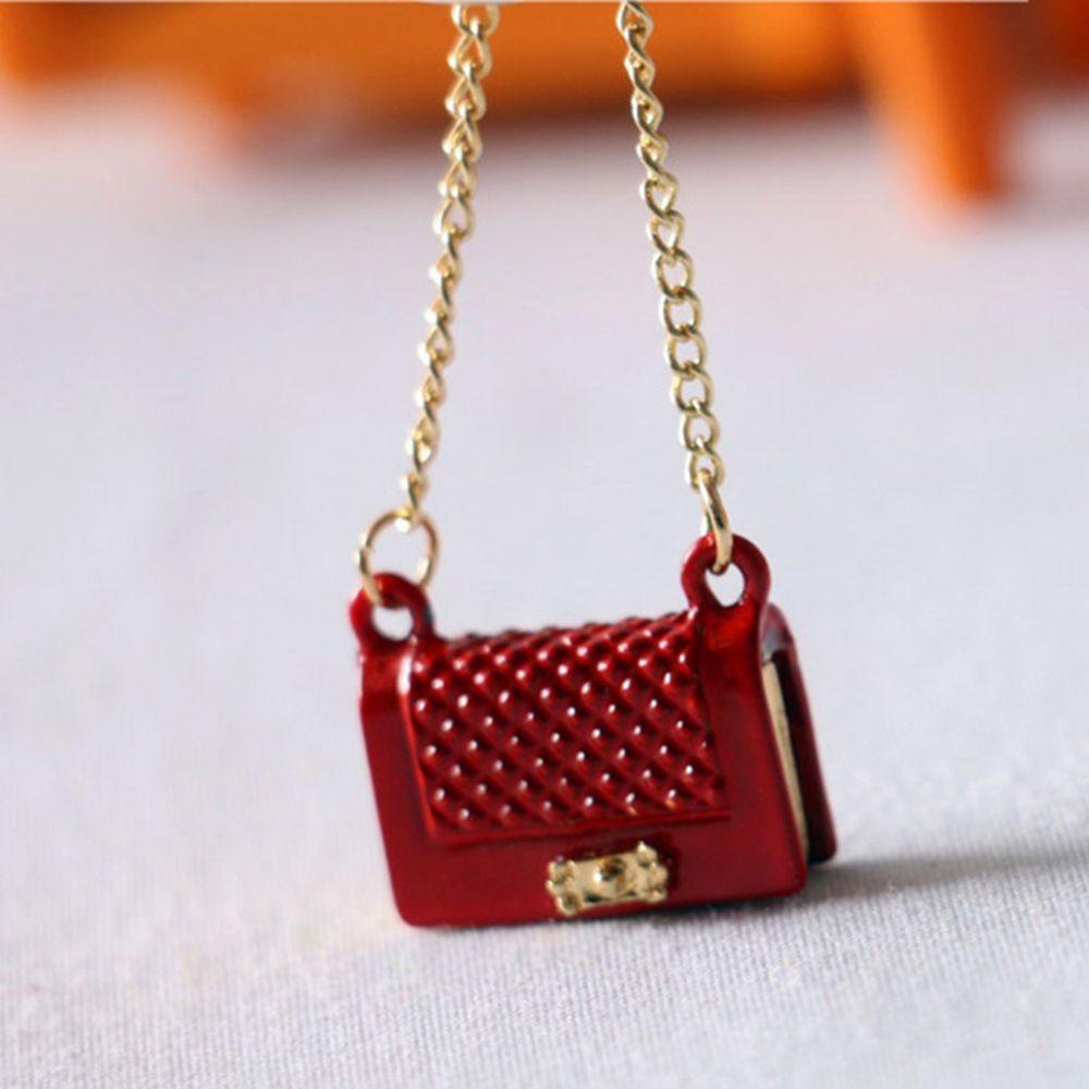 Ba Lô Mini Phối Dây Xích Kim Loại Thời Trang Dành Cho Nhà Búp Bê