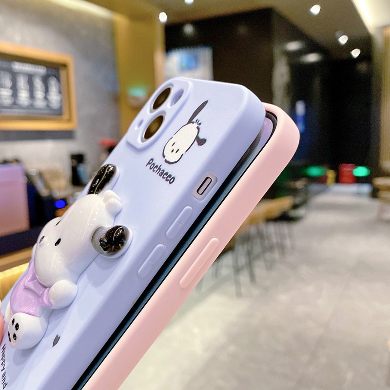 Ốp Điện Thoại Mềm Họa Tiết Hoạt Hình pochacco 3d Cho iphone 15 14 13 12 mini 11 pro max 6 6s 7 8 plus x xs max xr se 2020