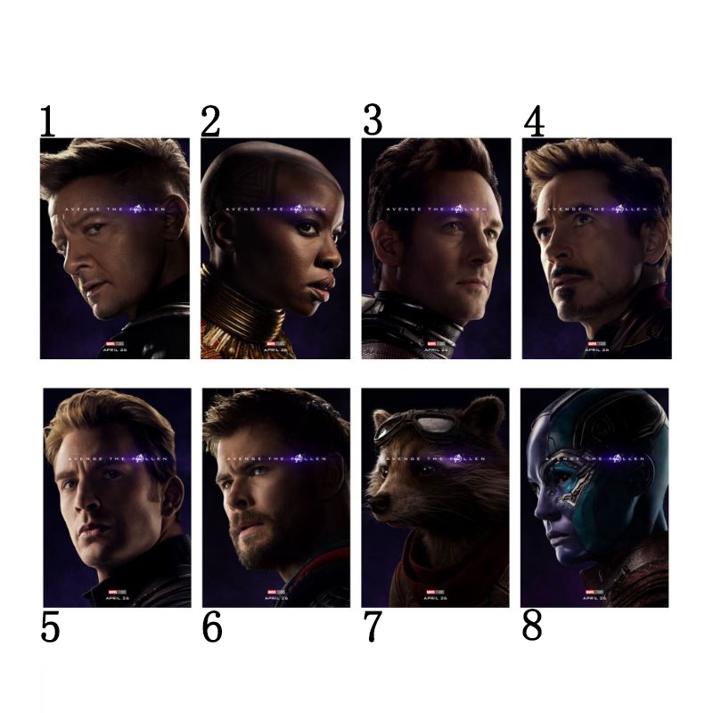 HAWKEYE 1 Tấm Áp Phích Dán Tường Trang Trí Hình Siêu Anh Hùng Marvel 's The Avengers Độc Đáo