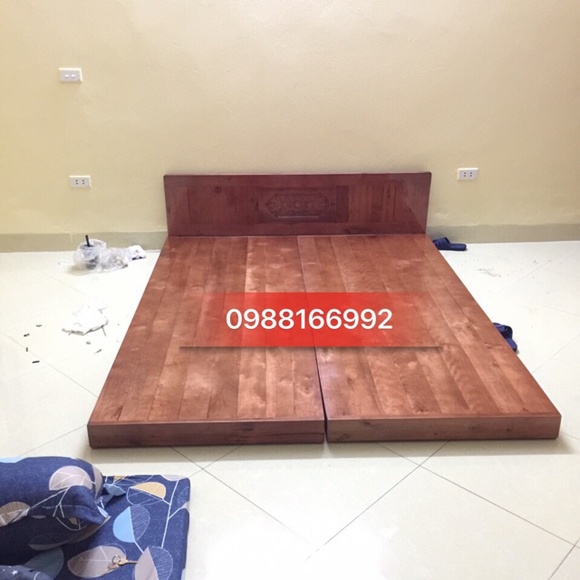 Giường hộp giường ngủ gỗ quế 1m6x2m