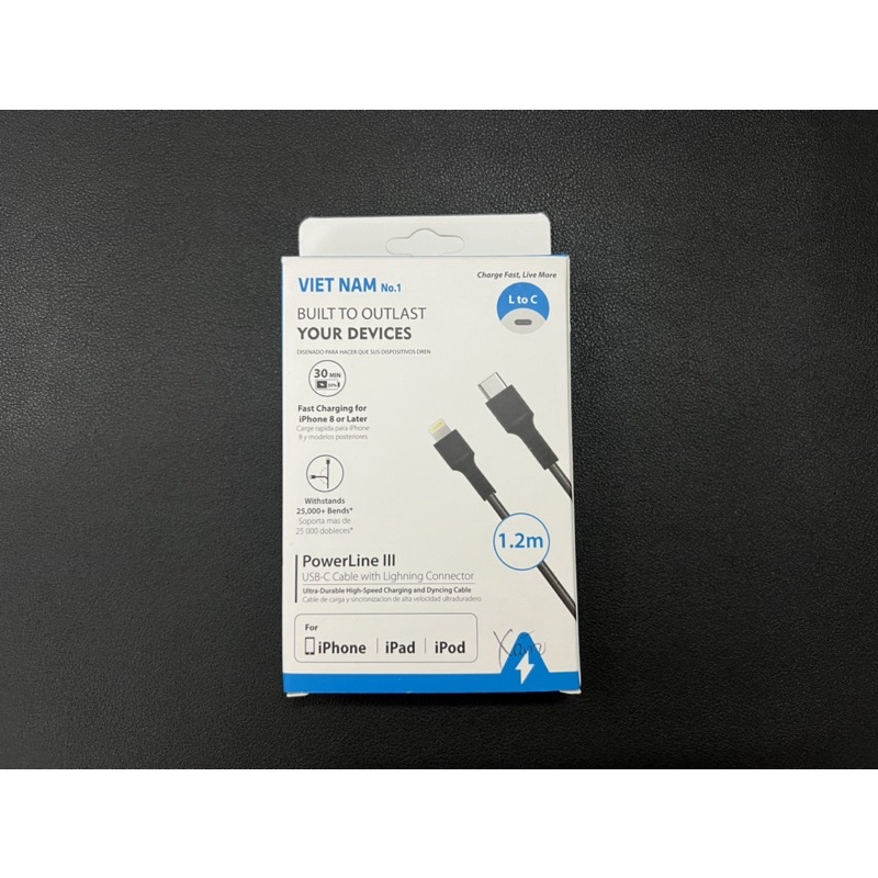Cáp sạc type C to ( cổng C sang ai phôn) dây dù chắc chắn