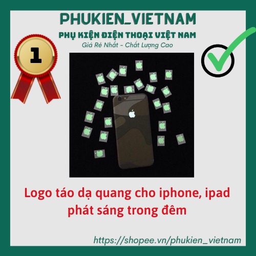 Logo táo dạ quang phát sáng cho iPhone