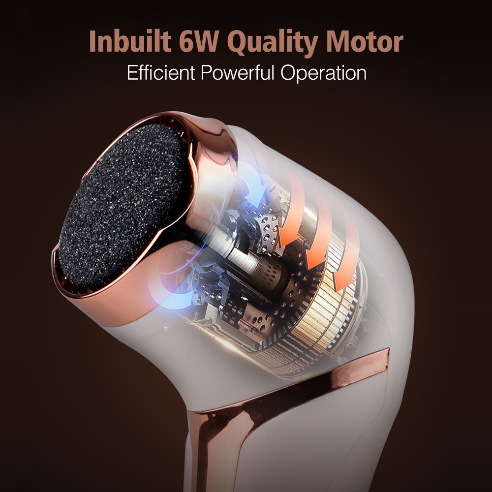 Máy Tẩy Tế Bào Chết Cho Da Cứng Chống Thấm Nước Kèm 3 Con Lăn Tiện Dụng