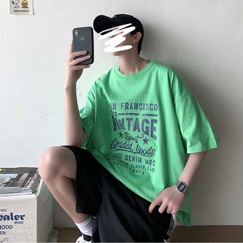 Áo thun oversize form rộng tay lỡ oversize phông nam unisex cổ tròn streetwear VINTAGE giá rẻ hàn quốc SamMy96 Shop