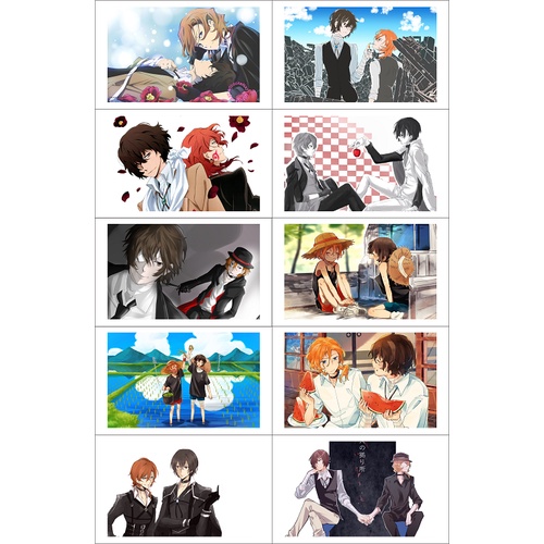 Bộ 30 tấm baycard Bungou Stray Dogs