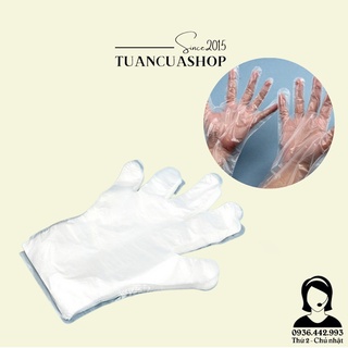Bộ 50 đôi găng tay ni lông dùng 1 lần
