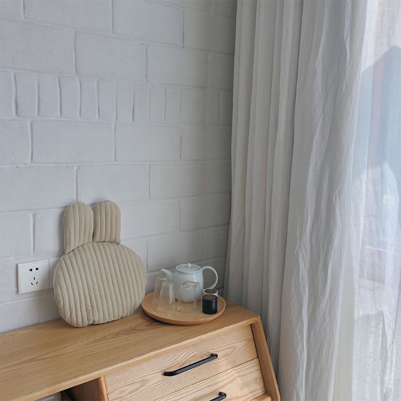 Gối Ngủ Cotton Phẳng Thoáng Khí In Họa Tiết Gấu / Thỏ Dễ Thương Cho Bé