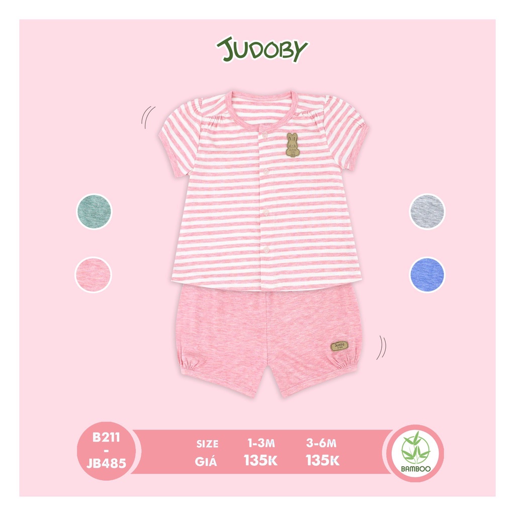 Bộ cộc tay cài giữa sợi tre Judoby JB485