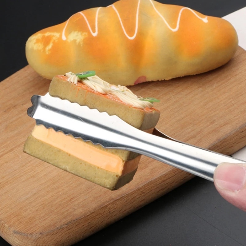 1 Kẹp Gắp Thức Ăn Bằng Thép Không Gỉ Tiện Lợi