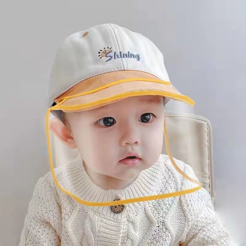 Nón Có Mặt Nạ Bảo Vệ Mặt Chống Giọt Bắn Chống Khạc Nhổ Cho Trẻ Em
