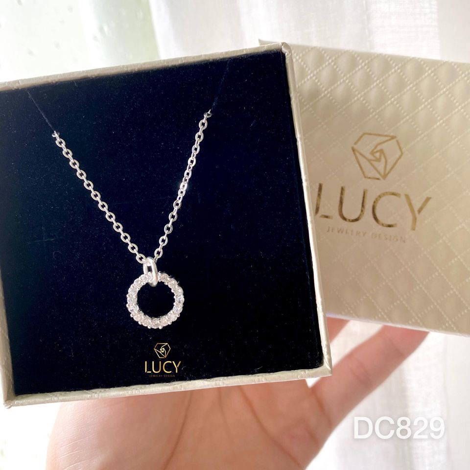 DC829 Dây chuyền bạc nữ vòng tròn vĩnh cửu - Lucy Jewelry