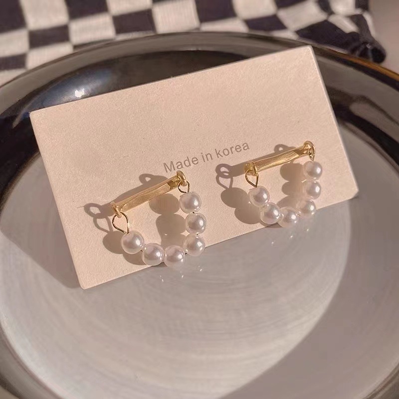 Khuyên Tai Đính Hạt Ngọc Trai Nhỏ Đơn Giản Chất Lượng Cao Thời Trang Năm 2022 Cho Nữ