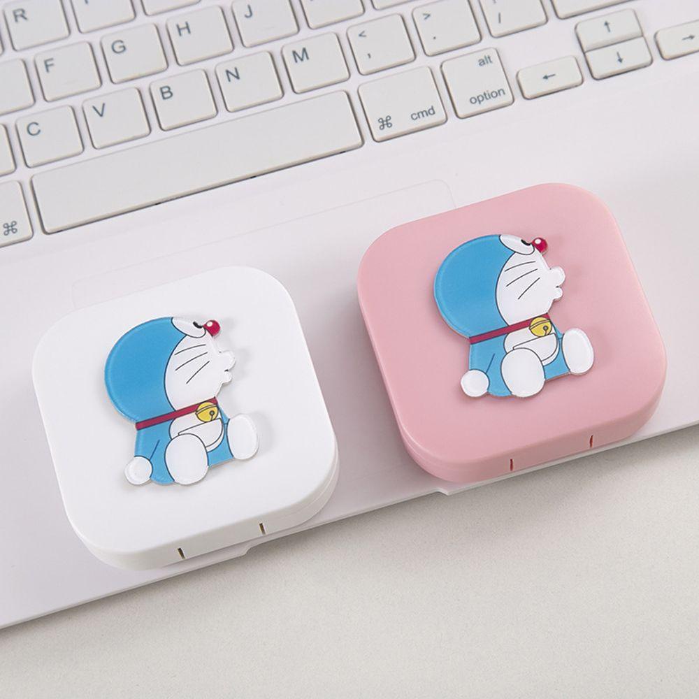 Hộp Nhựa Đựng Kính Áp Tròng WMES15H Kèm Gương Tiện Dụng Mang Theo Du Lịch