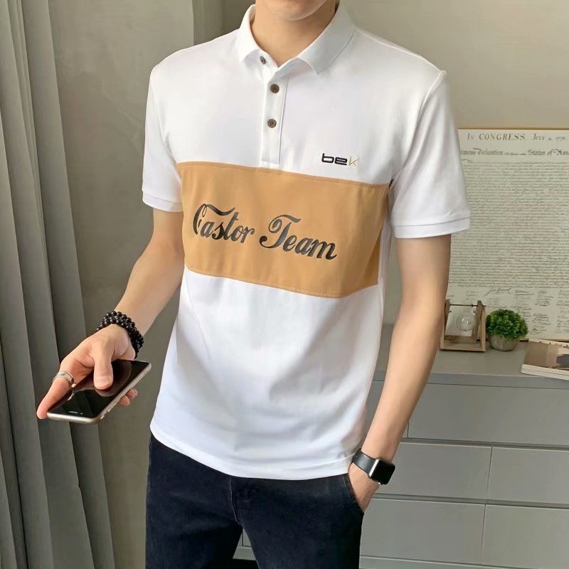 Áo polo Tay Ngắn Màu Đen Thời Trang Cho Nam