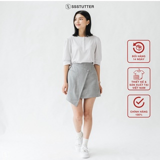 Áo thun nữ SSSTUTTER cổ tròn tay bồng tay lỡ Kore Tee