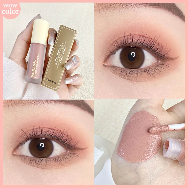 Phấn Mắt DAIMANPU Dạng Lỏng Matte Glitter Chống Thấm Nước Nhanh Khô Độ Bão Hòa Cao