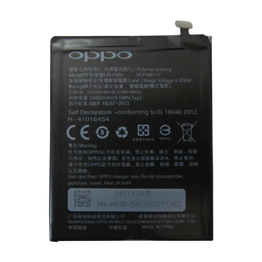 [PIN ZIN GIÁ GỐC] Pin Oppo Neo 7 - A33 - BLP605 - 2500mAh - Bảo Hành 6 Tháng [BẢO HÀNH  TỐT]