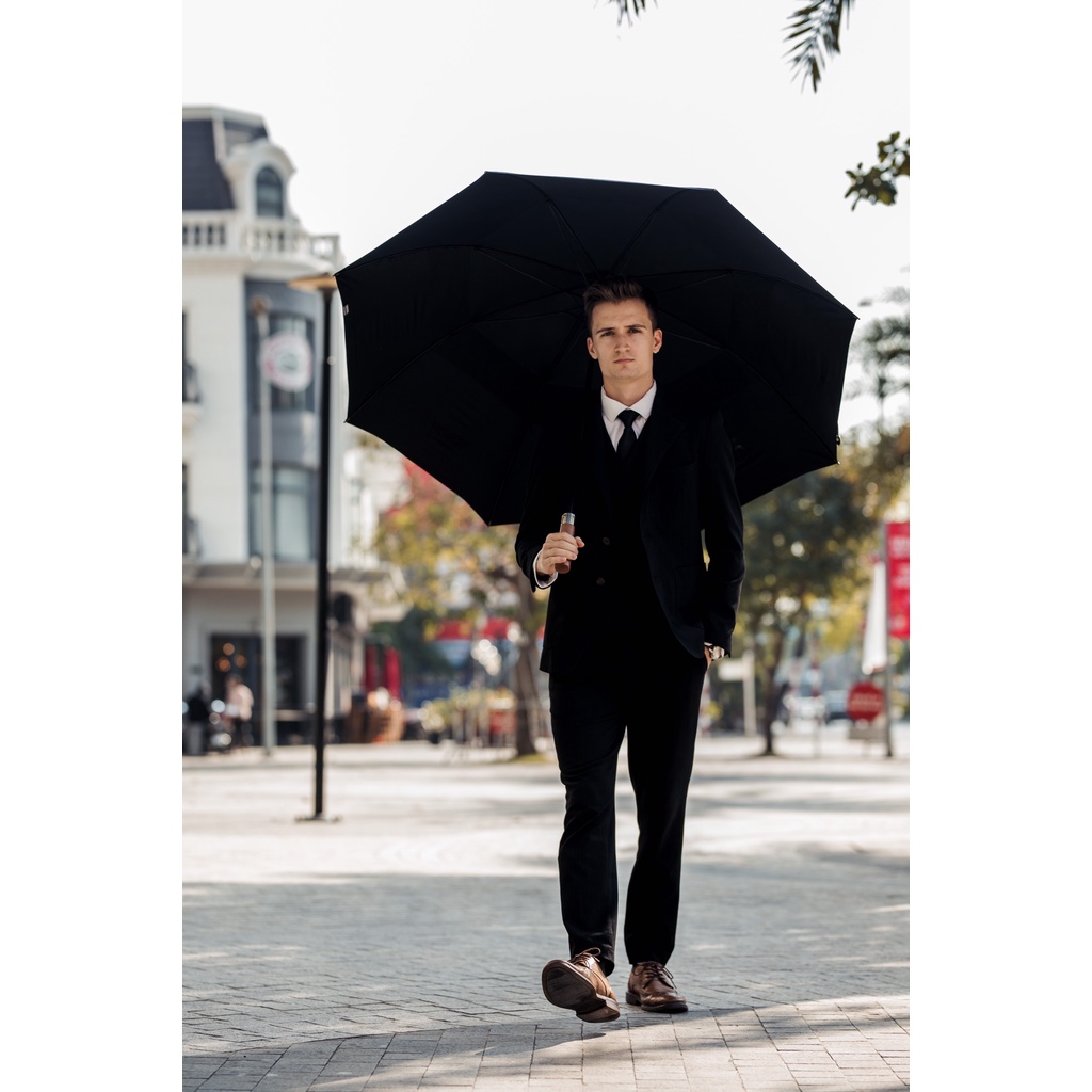 Ô dù che mưa cao cấp tán rộng G30, Cán gỗ sang trọng khung sợi thủy tinh bền bỉ NASON UMBRELLA