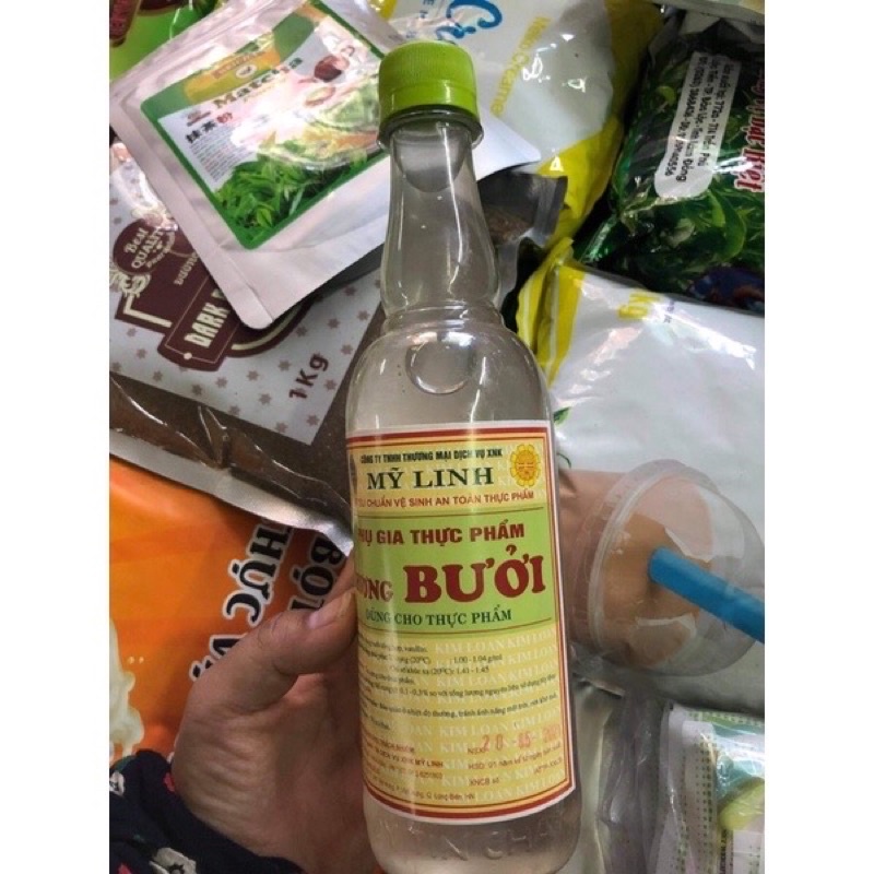 Tinh dầu bưởi Mỹ Linh 450ml chuyên dùng cho nấu chè pha chế pha trà sữa
