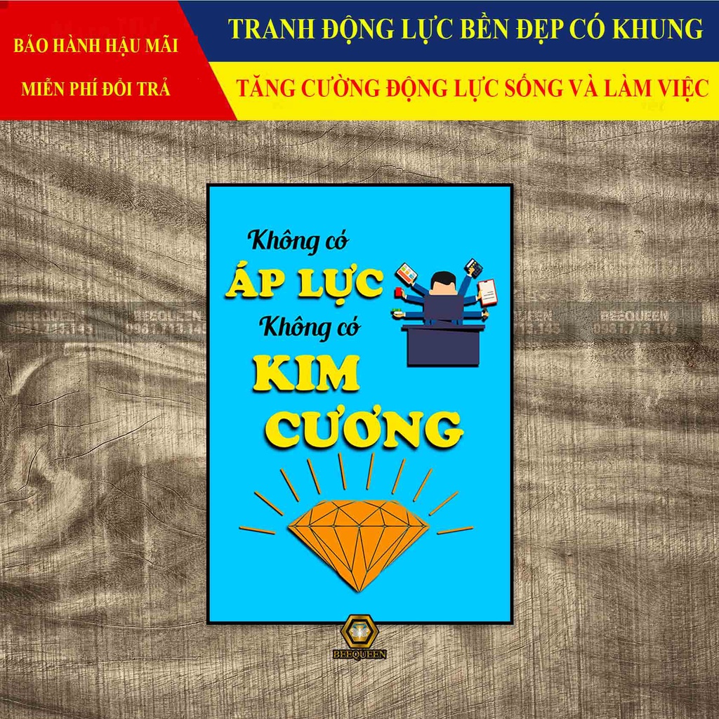 Tranh Động Lực Không Có Áp Lực Không Có Kim Cương