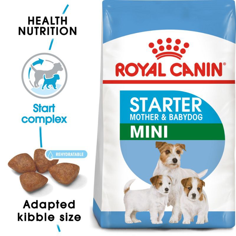 1kg Hạt Royal Canin Mini Starter Mother &amp; Baby dog cho chó mẹ và chó con tập ăn