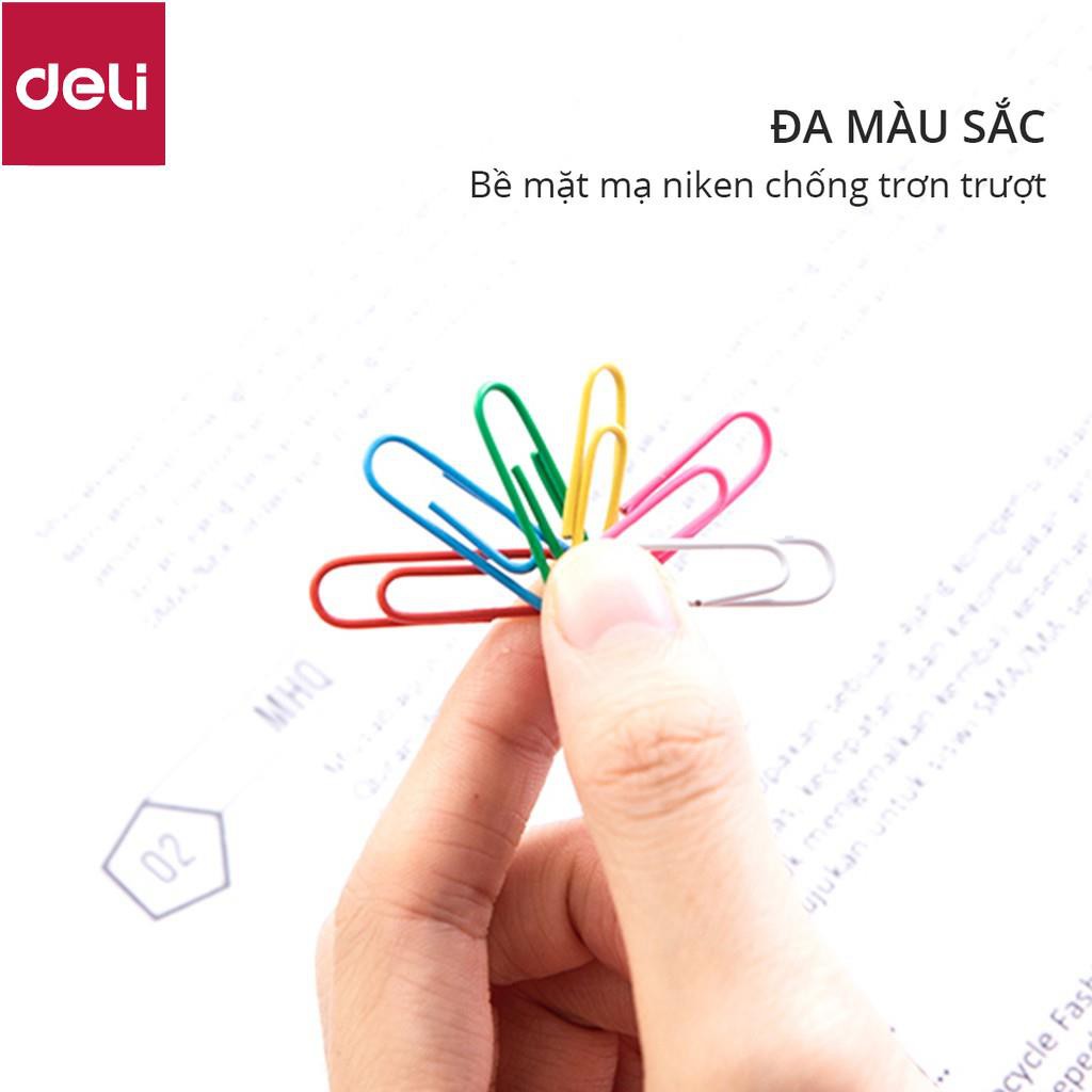 Ghim vòng màu #3 Deli, 29mm - 100 cái/hộp, 2 hộp E0024 [Deli]