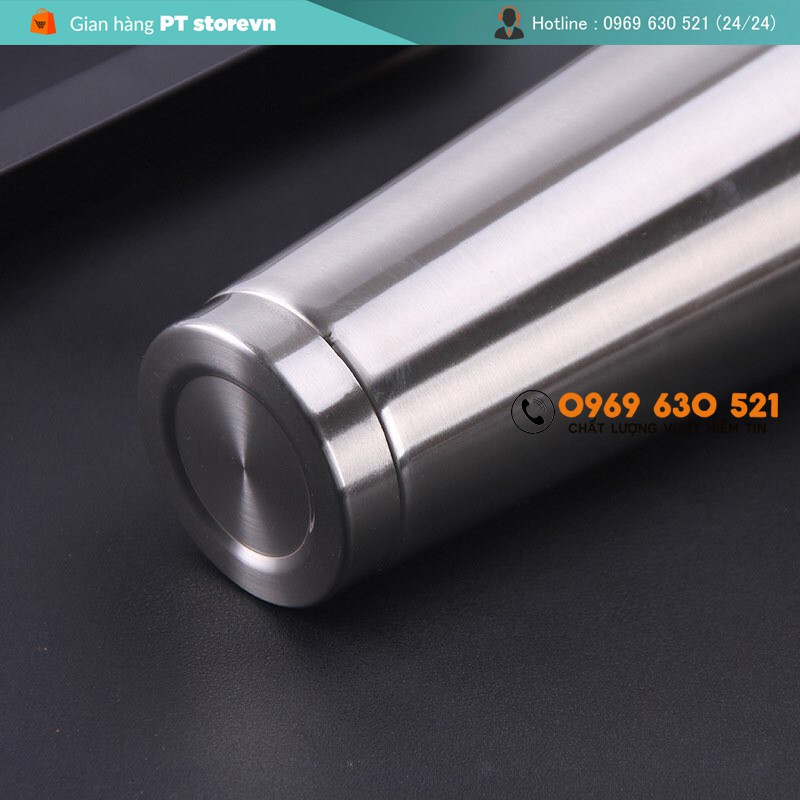 Ly Giữ Nhiệt 500ml Có Ống Hút - Inox 304 Cao Cấp 3 Màu - Tặng Nút Chống Tràn , Cọ Vệ Sinh Ống Hút