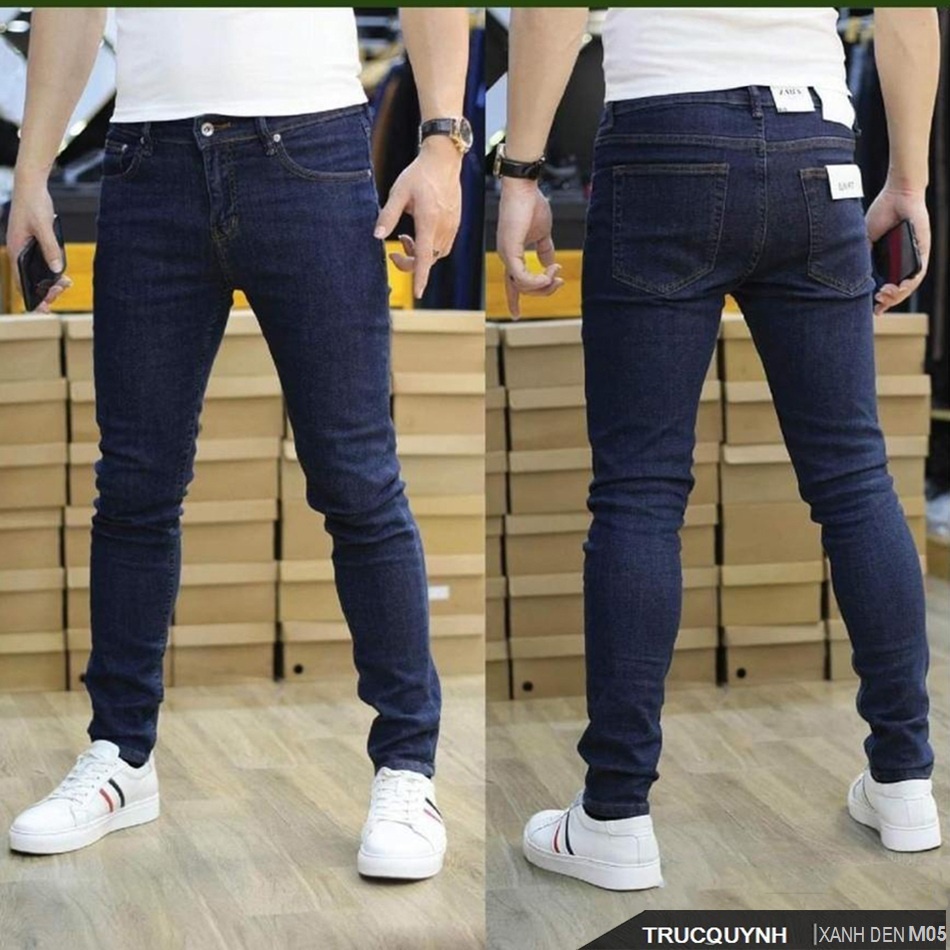 Quần jean nam chất bò cao cấp Jean co dãn 4 chiều cực đẹp form dáng skinny chuẩn_JEANNCD216