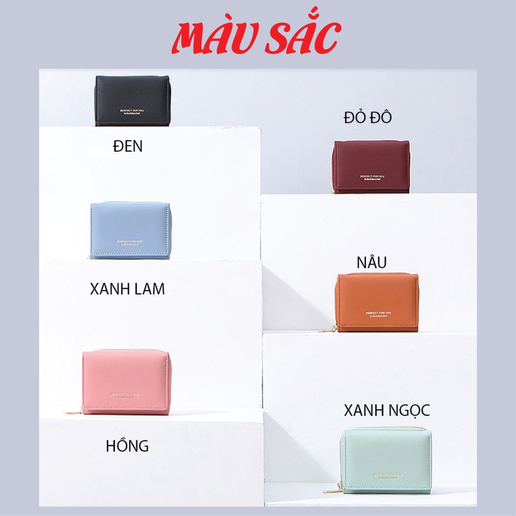 Ví da nữ cao cấp chính hãng PERFECT FOR YOU mini cầm tay đựng tiền nhỏ gọn dễ thương chất cực đẹp PFY11 - GUTADO