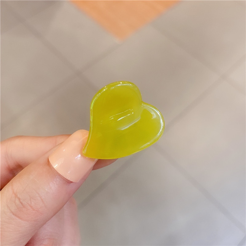 Kẹp Tóc Hình Trái Tim Mini Nhiều Màu Sắc Phong Cách Hàn Quốc Thời Trang Cho Nữ